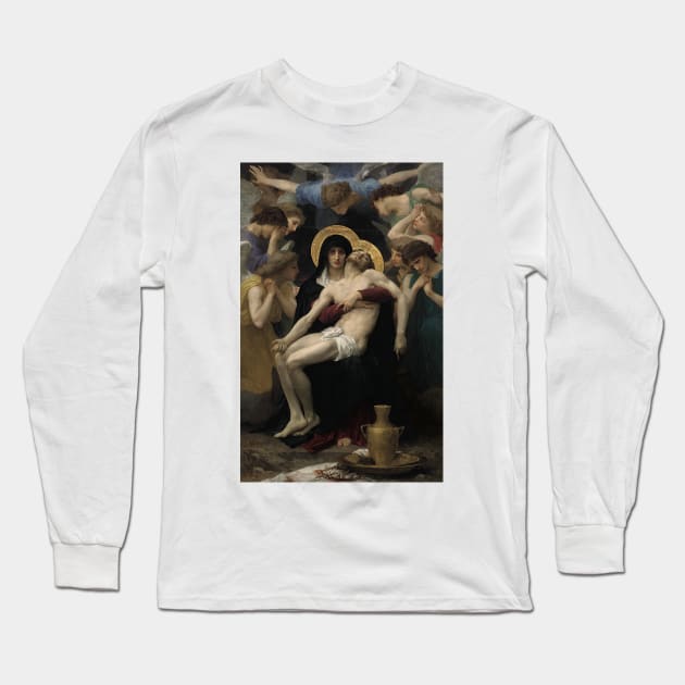 Pieta by William-Adolphe Bouguereau Long Sleeve T-Shirt by Classic Art Stall